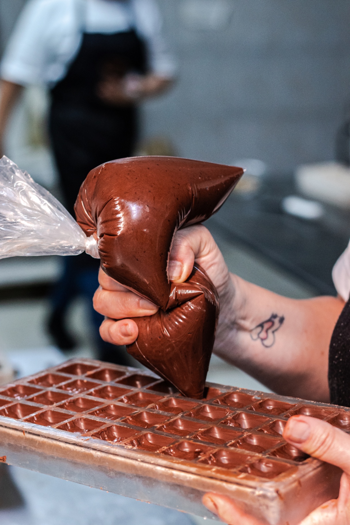 Produção artesanal na fábrica Zermatt